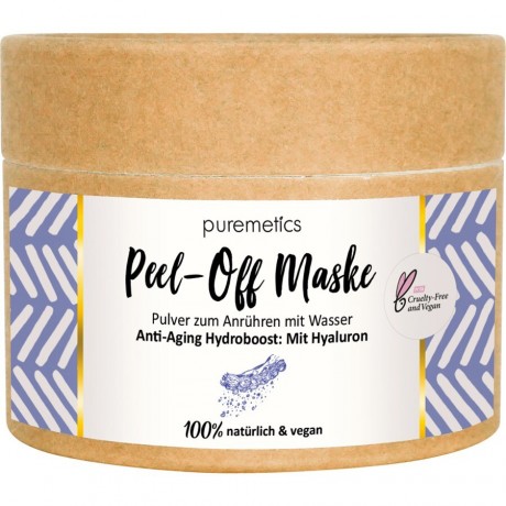 puremetics Anti-Aging Hydroboost: Mit Hyaluron Peel-Off Gesichtsmasken Антивозрастной гидроусилитель: с гиалуроновыми отшелушивающими масками для лица