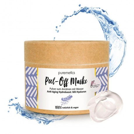 puremetics Anti-Aging Hydroboost: Mit Hyaluron Peel-Off Gesichtsmasken Антивозрастной гидроусилитель: с гиалуроновыми отшелушивающими масками для лица