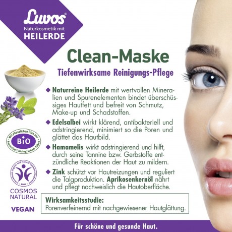 Luvos Clean-Maske Naturkosmetik  Чистая маска натуральная косметика