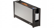 ritter ritter Langschlitz-Toaster volcano 3 aluminium/schwarz, 1.000 Watt, fur 2 Scheiben Toast  aluminium/schwarz Тостер Ritter Volcano 3 с длинными слотами, алюминий/черный, 1000 Вт, на 2 ломтика тостов