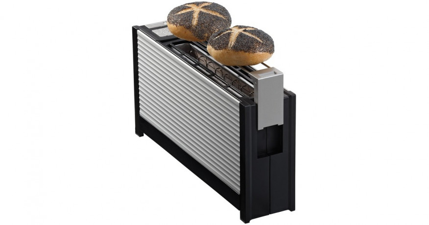 ritter ritter Langschlitz-Toaster volcano 3 aluminium/schwarz, 1.000 Watt, fur 2 Scheiben Toast  aluminium/schwarz Тостер Ritter Volcano 3 с длинными слотами, алюминий/черный, 1000 Вт, на 2 ломтика тостов