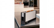ritter ritter Langschlitz-Toaster volcano 3 aluminium/schwarz, 1.000 Watt, fur 2 Scheiben Toast  aluminium/schwarz Тостер Ritter Volcano 3 с длинными слотами, алюминий/черный, 1000 Вт, на 2 ломтика тостов