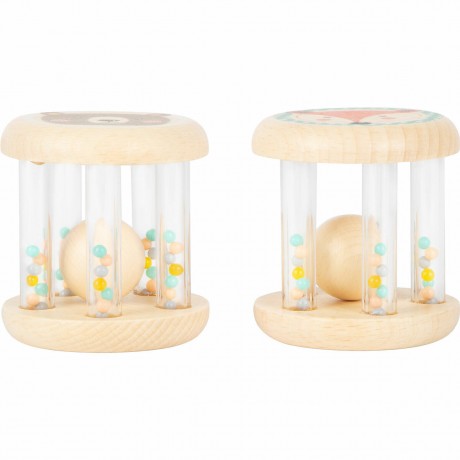 Small Foot Babyrasseln Tiere Pastell 2er Set Детские погремушки с изображением животных в пастельных тонах