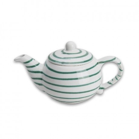 Gmundner Keramik Gmundner Keramik Grungeflammt Teekanne glatt 0,5 L / h: 12 cm Керамический чайник Gmundner с зеленым пламенем, гладкий, 0,5 л / высота: 12 см