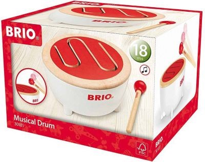 BRIO Holz Baby-Trommel Деревянный детский барабан