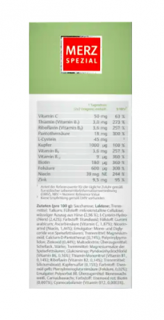 Merz (Мерц) Spezial Haar-Activ Dragees Специальные драже для активного роста волос, 120 шт