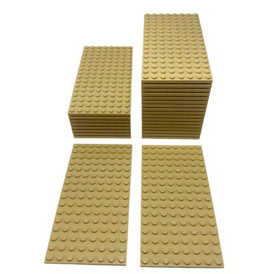 LEGO LEGO Bauplatte 8x16 Beige - 5 Stuck - Plate 92438 NEU Строительная пластина LEGO 8x16 Бежевая — 5 шт. — Тарелка 92438 НОВИНКА