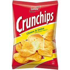 Lorenz Crunchips Cheese+Onion Чипсы с сыром и луком 175г