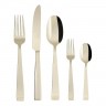 Sambonet Sambonet Flat - Edelstahl / PVD champagnerfarben Besteckset 30-tlg. Vollheft / Monoblock Sambonet Flat - набор столовых приборов из нержавеющей стали / PVD цвета шампанского, 30 предм. Полный буклет/моноблок