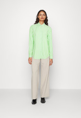 Tommy Hilfiger BANKER STP RELAXED Button-down blouse optic white/spring lime BANKER STP RELAXED Блузка на пуговицах оптический белый/весенний лайм