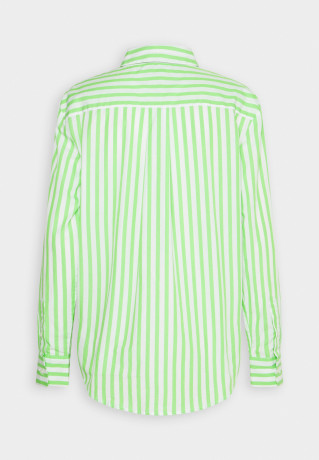 Tommy Hilfiger BANKER STP RELAXED Button-down blouse optic white/spring lime BANKER STP RELAXED Блузка на пуговицах оптический белый/весенний лайм
