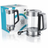 Arendo Arendo Wasserkocher, 1,7 l, 2200 W, Edelstahl  Glas, Cool-Touch-Griff, Uberhitzungs-  Trockengehschutz  Чайник Arendo, 1,7 л, 2200 Вт, стекло из нержавеющей стали, ручка Cool Touch, защита от перегрева и выкипания.