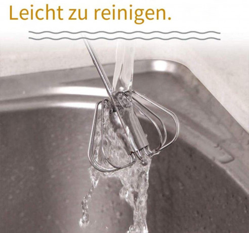 Devenirriche Devenirriche Stabmixer Hand Push Schneebesen Blender, Edelstahl Eierschlagel Ручной блендер Devenirriche, ручной венчик, венчик для яиц из нержавеющей стали