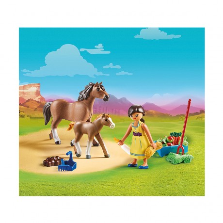 PLAYMOBIL PLAYMOBIL 70122 Pru mit Pferd und Fohlen PLAYMOBIL 70122 Pru с лошадью и жеребенком