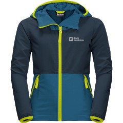 Jack Wolfskin Softshelljacke TURBULENCE fur Madchen (recycelt) Куртка софтшелл TURBULENCE для девочки (переработанная)