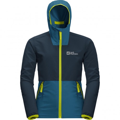 Jack Wolfskin Softshelljacke TURBULENCE fur Madchen (recycelt) Куртка софтшелл TURBULENCE для девочки (переработанная)