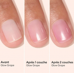 Manucurist Active Glow Set Набор 4 шт х 15 мл укрепляющих лаков для ногтей, ягодные оттенки Raspberry, Cranberry, Blueberry, Grape, эффект геля и сияния