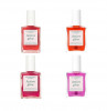 Manucurist Active Glow Set Набор 4 шт х 15 мл укрепляющих лаков для ногтей, ягодные оттенки Raspberry, Cranberry, Blueberry, Grape, эффект геля и сияния
