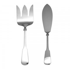 Robbe &amp; Berking Robbe &amp; Berking Spaten 925 Sterling Silber Fischvorlegebesteck Лопата Robbe &amp;amp; Berking из серебра 925 пробы, столовые приборы для сервировки рыбы