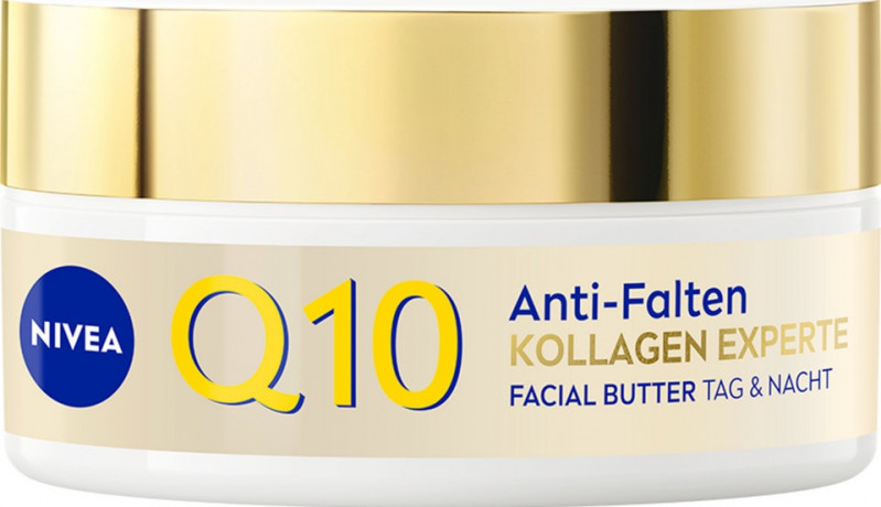 NIVEA Q10 Anti-Falten Kollagen Experte Facial Butter, 50 ml, Нивеа масло-бальзам для лица витамин E, коэнзим Q10, масло ши против морщин 50 мл
