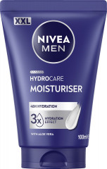 NIVEA MEN HydroCare Moisturiser XXL, 100 ml, Нивеа Мужской крем для лица, провитамин B5 и алоэ вера, 48ч увлажнение, увеличенный объём, 100 мл