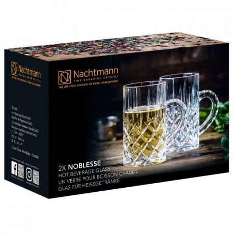 Nachtmann Nachtmann Noblesse Hot Beverages Teeglas Set 2-tlg. h: 111 mm / 250 ml Набор чайных стаканов Nachtmann Noblesse Hot Beverages из 2 предм. высота: 111 мм / 250 мл
