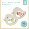 bieco Greifling Baby Beissring Vogel aus Holz Spielzeug mit Holzperlen Zahnungshilfe Beissringe Игрушка-клатч детский прорезыватель для зубов птичка из дерева игрушка с деревянными бусинами прорезыватель для зубов прорезыватель для зубов
