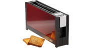 ritter ritter Langschlitz-Toaster volcano 5 rot/schwarz, 950 Watt, fur 2 Scheiben Toast  rot/schwarz Тостер Ritter Volcano 5 с длинными слотами, красный/черный, 950 Вт, на 2 ломтика тостов