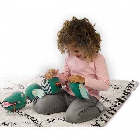 SES Creative Klick und Knopf Krododil Нажмите и кнопку crodile