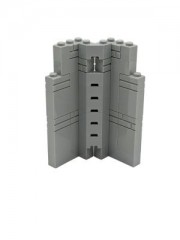 LEGO Lego MOC Mittelalter Mauer Ritter Burg Eckteil - grau  - 34 Teile - neu Угловая часть Lego MOC Medieval Wall Knight Castle - серая - 34 детали - новая