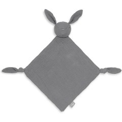 jollein Schmusetuch bunny ears storm grey Одеяло заячьи ушки штормово-серые