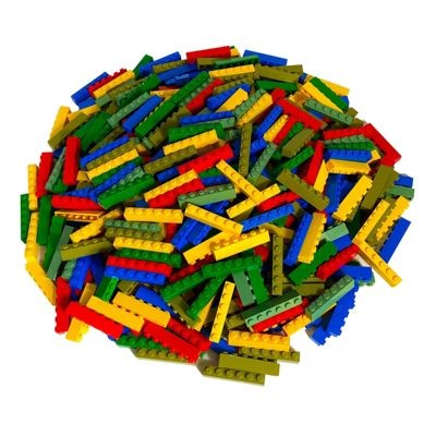 LEGO LEGO 1x6 Steine Bunt - 250 Stuck - Colorful brick mix 3009 Разноцветные кубики LEGO 1x6 - 250 штук - Разноцветная смесь кирпичей 3009