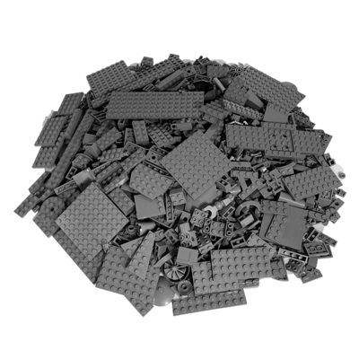 LEGO LEGO Steine Dunkelgrau - 250 Stuck -  Dark bluish grey brick mix LEGO Bricks Dark Grey - 250 штук - темно-синевато-серая кирпичная смесь
