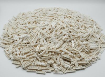 LEGO LEGO 1x4 Platte Weiss - Basic, Classic - White Plate 3710 Stuckzahl 1000x Тарелка LEGO 1x4, белая — базовая, классическая — белая тарелка 3710 Количество штук 1000x