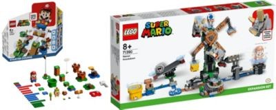 LEGO Super Mario 2er Set: 71360 Abenteuer mit Mario - Starterset + 71390 Reznors Absturz - Erweiterungsset Набор Super Mario из 2 штук: 71360 Adventures with Mario Starter Set + 71390 Дополнительный набор Reznor's Crash
