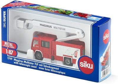 SIKU SIKU Super 1749 Magirus Multistar TLF mit Teleskopmast 1:87 SIKU Super 1749 Magirus Multistar TLF с телескопической мачтой Масштаб 1:87