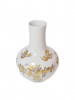 Ваза винтажная Heinrich с золотым цветочным декором, фарфор, средняя, Германия, 1970-80гг.