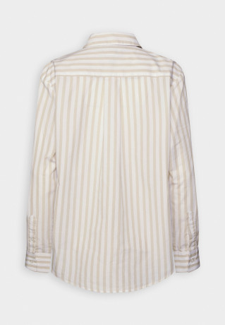 Tommy Hilfiger BANKER STP RELAXED Button-down blouse optic white/sandalwood BANKER STP RELAXED Блузка на пуговицах оптический белый/сандаловое дерево