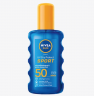Nivea UV Dry Protect Sport Transparentes Spray LSF 50 UV Dry Protect Sport Прозрачный спрей SPF 50