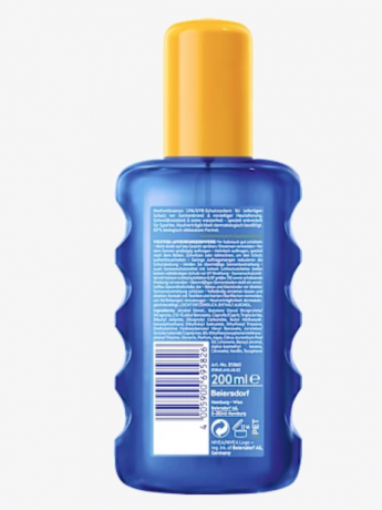 Nivea UV Dry Protect Sport Transparentes Spray LSF 50 UV Dry Protect Sport Прозрачный спрей SPF 50