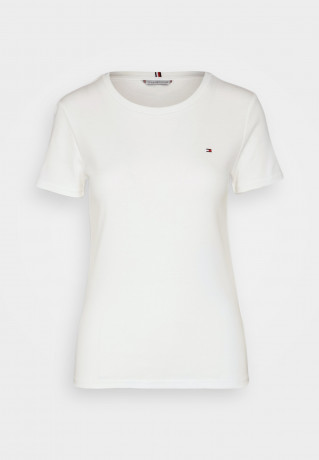Tommy Hilfiger SLIM CODY  Print T-shirt ecru SLIM CODY Футболка с принтом экрю