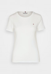 Tommy Hilfiger SLIM CODY  Print T-shirt ecru SLIM CODY Футболка с принтом экрю
