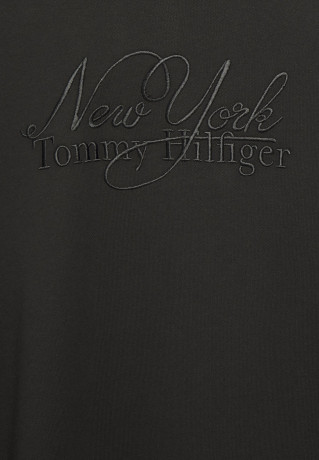 Tommy Hilfiger REG TRIM HOOD SHORT DRS Jumper dress black REG TRIM HOOD SHORT DRS Платье-джемпер черный