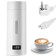 oyajia oyajia Reise-Wasserkocher 300W Reise-Elektrisch-Wasserkocher, 500 ml Tragbarer Mini-Heizbecher, 3 in 1 Mini-Thermobecher 304 Edelstahl-Liner, 230V Teekanne-Heizbecher  Дорожный чайник oyajia Дорожный электрический чайник 300 Вт, портативная мини-на