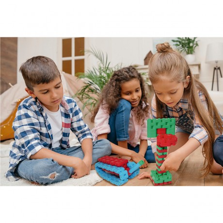 Acti Builders flexible Steckbausteine 730 Teile Steckbausteine гибкие вставные блоки 730 шт. вставных блоков