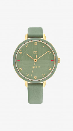 Tommy Hilfiger GP CASE ENAMEL BEZEL DIAL WITH GP ACCENTS Watch green GP CASE ЭМАЛЬНЫЙ БЕЗЕЛЬ ЦИФЕРБЛАТ С АКЦЕНТАМИ GP Часы зеленый