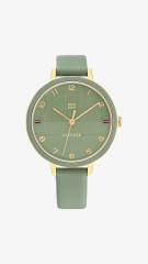 Tommy Hilfiger GP CASE ENAMEL BEZEL DIAL WITH GP ACCENTS Watch green GP CASE ЭМАЛЬНЫЙ БЕЗЕЛЬ ЦИФЕРБЛАТ С АКЦЕНТАМИ GP Часы зеленый