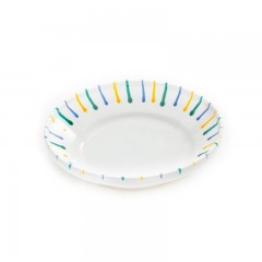 Gmundner Keramik Gmundner Keramik Buntgeflammt Reifschussel ohne Henkel d: 32 cm / h: 7,4 cm Чаша для глазури из разноцветной глазури Gmundner Ceramics без ручки d: 32 см / высота: 7,4 см