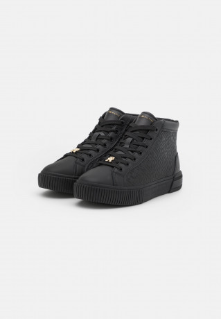 Tommy Hilfiger MONOGRAM High-top trainers black MONOGRAM Высокие кроссовки черный