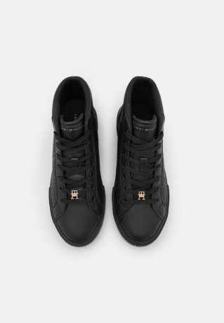 Tommy Hilfiger MONOGRAM High-top trainers black MONOGRAM Высокие кроссовки черный